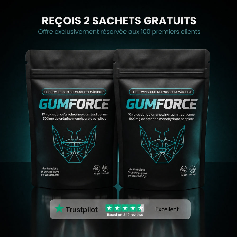 GUMFORCE - Le chewing-gum qui muscle ta mâchoire